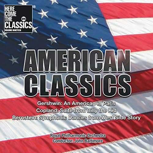 CD cover with American flag background and bold "American Classics" text.