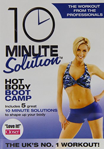 DVD cover featuring a woman in workout clothes and a clock graphic.
