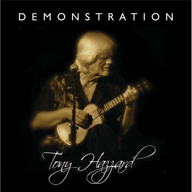 CD cover featuring Tony Hazzard playing a mandolin, sepia tone.