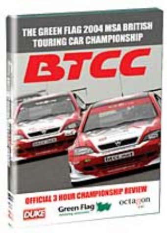 DVD cover for “BTCC Review: 2004” featuring racing cars.