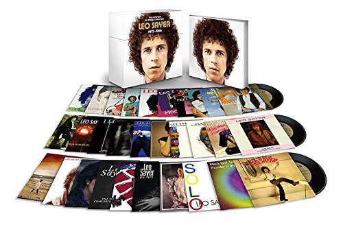 Leo Sayer’s CD collection box set with single covers displayed.