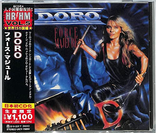 CD cover for Doro’s “Force Majeure” featuring a woman with a metal rod.