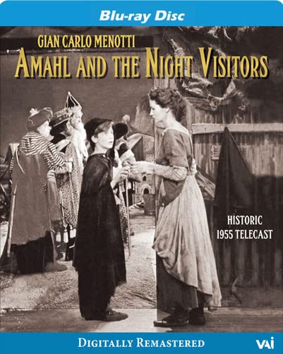 Blu-ray cover for Menotti’s “Amahl and the Night Visitors” opera.