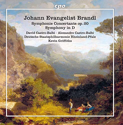 CD cover featuring a landscape painting and composer Johann Evangelist Brandl’s name.