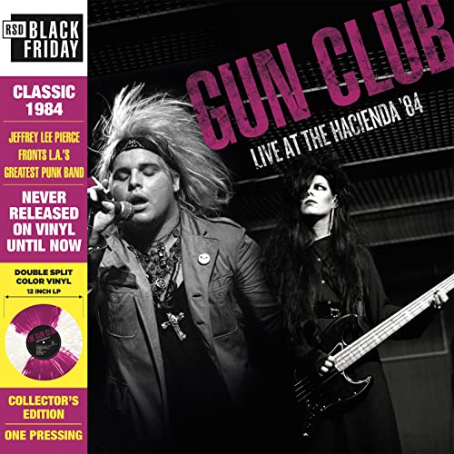 Gun Club vinyl album cover featuring a black and white concert photo.