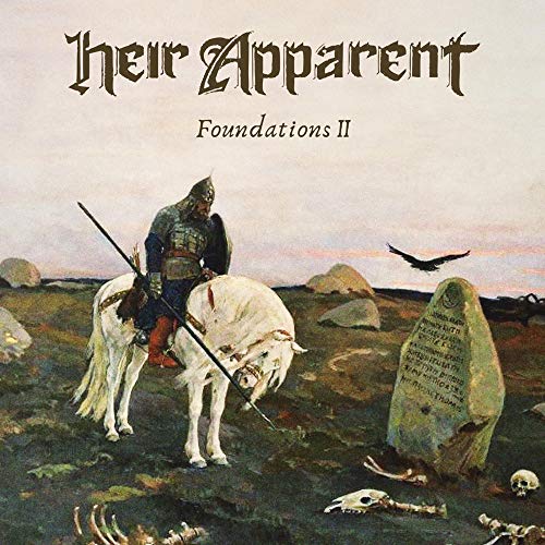 CD cover: knight on horseback before a stone and skeletal remains.