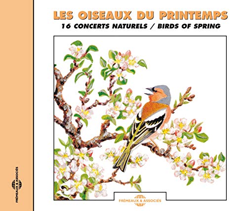 CD cover: bird on a flowering branch, spring theme.