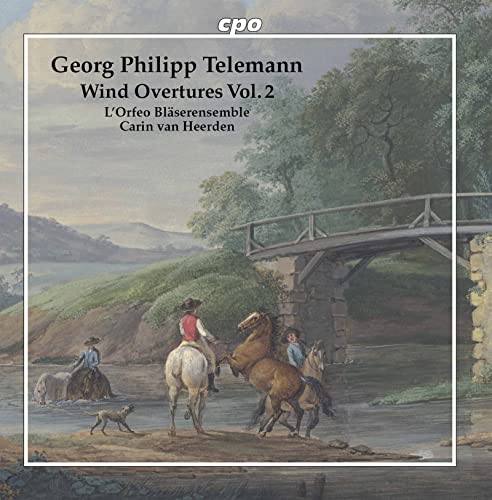 CD cover: landscape painting with riders on horseback and a stone bridge.