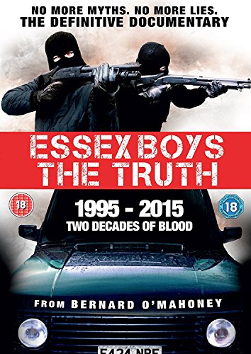 DVD cover for "Essex Boys: The Truth" featuring masked figures with guns.