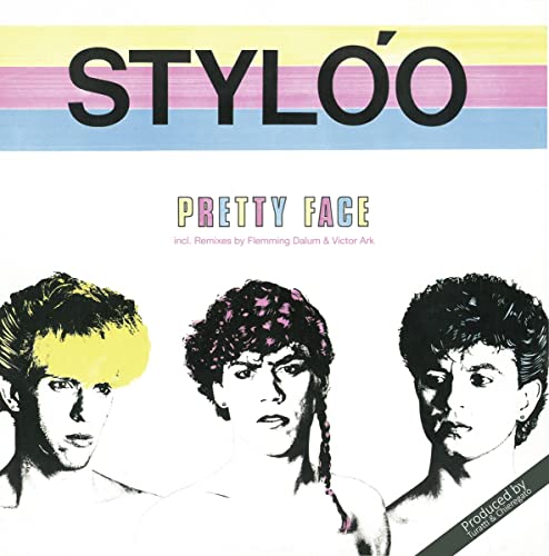 Record cover with three stylized portraits and bold text: "STYLOO" and "PRETTY FACE".
