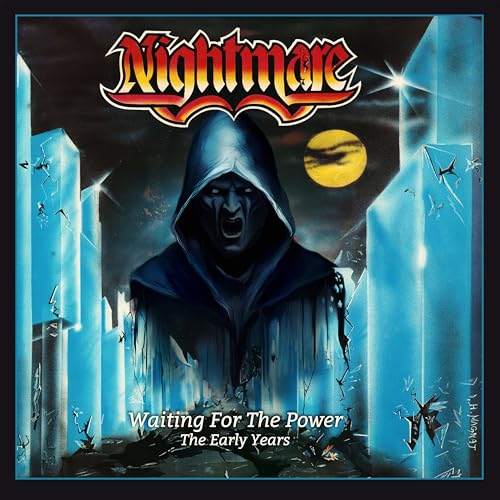 Album cover for Nightmare’s “Waiting For The Power” featuring a hooded figure.