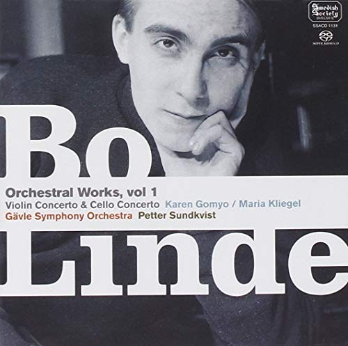 CD cover featuring a black and white portrait of composer Bo Linde.