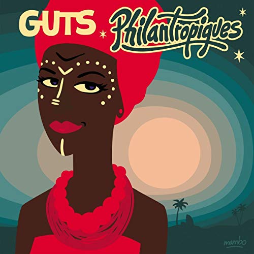 Album cover for Guts’ “Philantropiques” featuring a stylized portrait of a woman.
