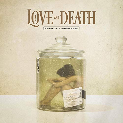 Album cover: person curled in a jar, labeled “Specimen”.