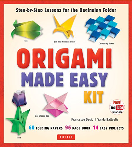 Origami Made Easy Kit : Step-by-Step Lessons for the Beginning Folder: Kit with Origami Book, 14 Projects, 60 Origami Papers, & Video Tutorial