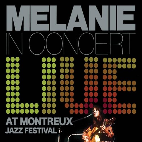 CD cover for Melanie’s “Live At Montreux Jazz Festival” with artist portrait.