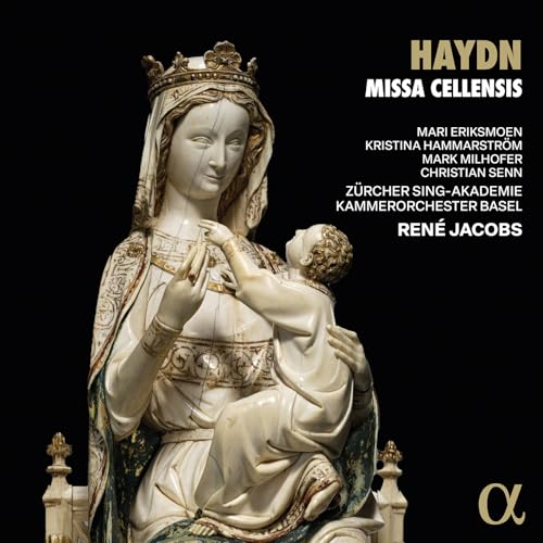 CD cover depicting a statue of the Virgin Mary and child, with text.