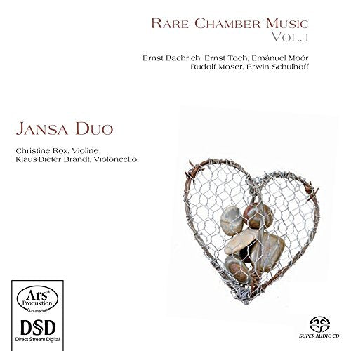CD cover for "Jansa Duo - Forbidden Music" featuring a wire heart.