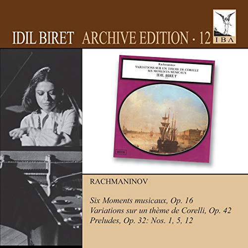 CD cover for Idil Biret’s Rachmaninov recording, featuring a pianist and ship painting.