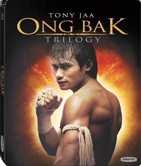 Steelbook Blu-ray cover featuring Tony Jaa in a fighting pose.