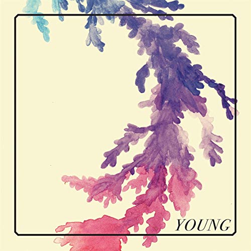 Watercolor floral design on a cream background with the word "YOUNG".