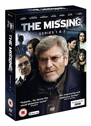 The Missing Series 1 and 2 DVD box set featuring cast portraits.