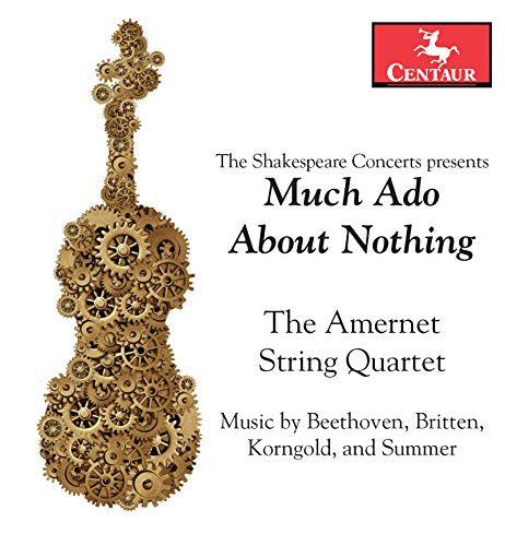 CD cover: violin-shaped gears, text "Much Ado About Nothing", Centaur logo.