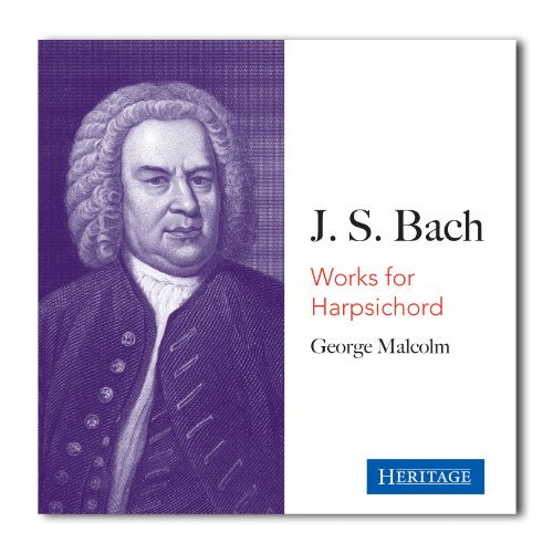 CD cover featuring a portrait of J.S. Bach and text details.