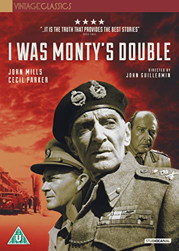 DVD cover for "I Was Monty's Double" featuring two men in military uniforms.