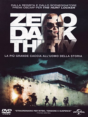 “Zero Dark Thirty” DVD cover featuring a woman in sunglasses and soldiers.