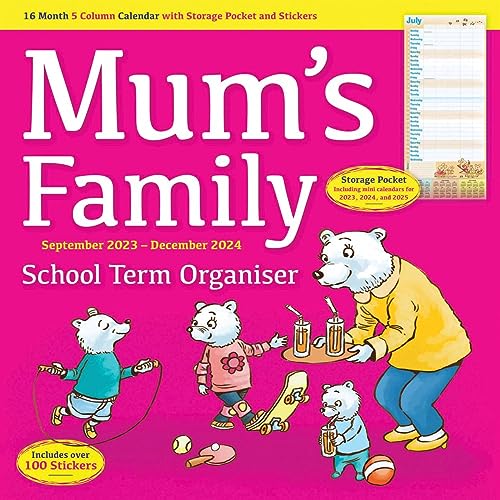 Mums Family Organiser Wall Planner 2024