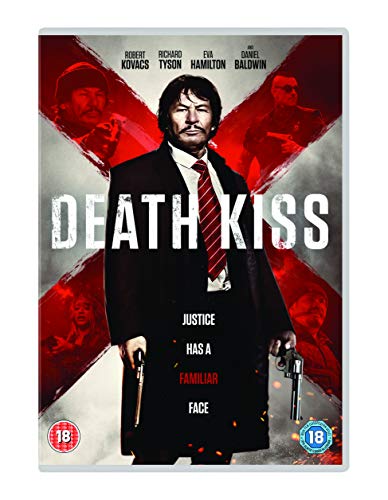 DVD cover for Death Kiss featuring a man in a suit holding two guns.