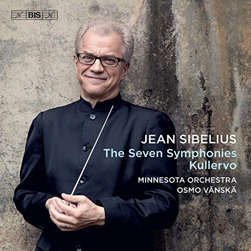 Osmo Vänskä portrait, CD cover for Sibelius symphonies by Minnesota Orchestra.