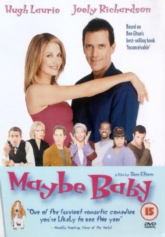 DVD cover for "Maybe Baby" featuring Hugh Laurie and Joely Richardson.