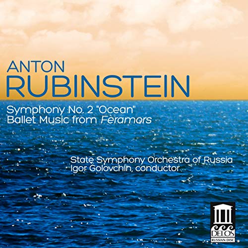 CD cover for Rubinstein’s “Ocean Symphony” with ocean wave imagery.