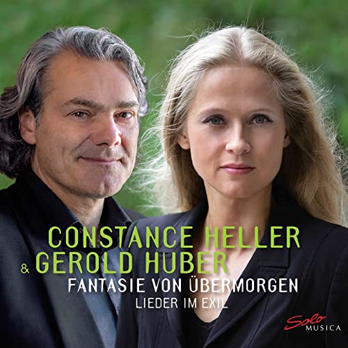 CD cover featuring portraits of Constance Heller and Gerold Übermorgen.