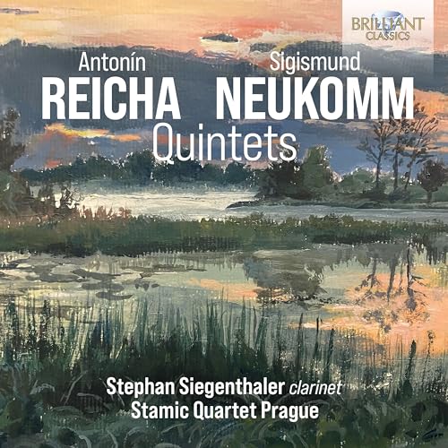 CD cover for Reicha & Neukomm Quintets, featuring a landscape painting.