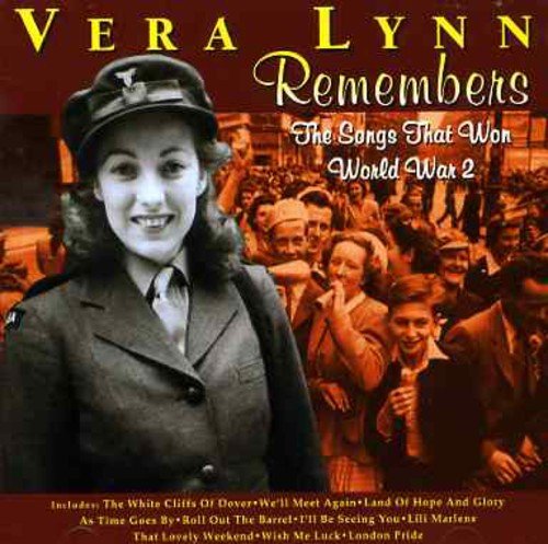 Vera Lynn CD cover featuring a portrait and wartime crowd scene.