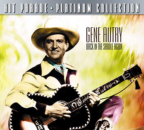 Gene Autry in a cowboy hat playing an acoustic guitar on CD cover.