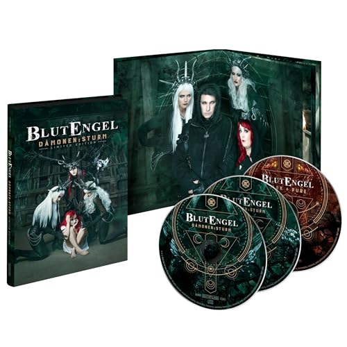 Blutengel - D" CD package with dark imagery and two discs included.