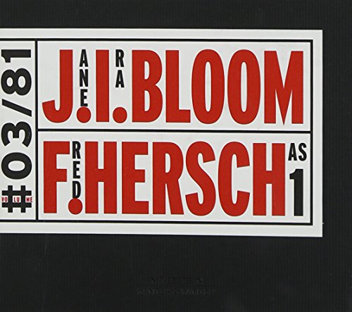 CD cover for “Jane Ira/Fred Hersch Bloom - As One” with red text.