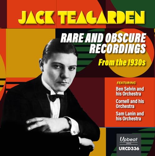 CD cover featuring Jack Teagarden's portrait with bold, geometric design.