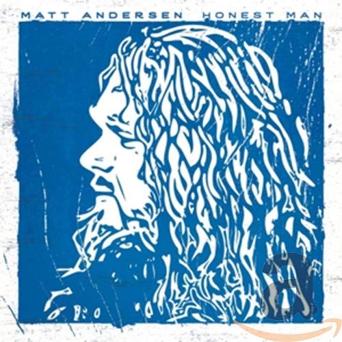 CD cover for Matt Andersen’s “Honest Man” featuring a sketched portrait.