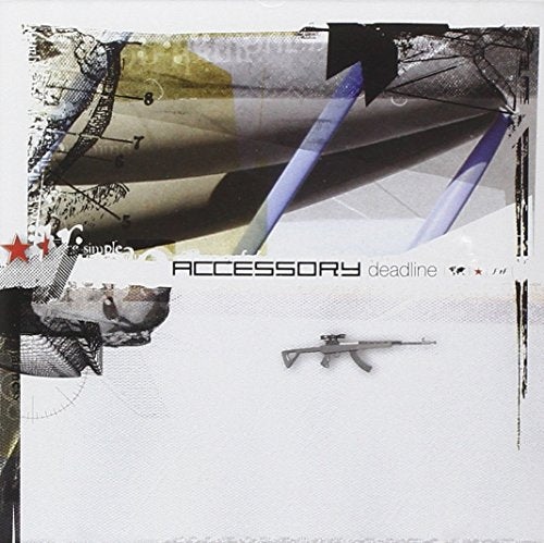 CD cover for Accessory’s “Deadline” with abstract imagery and text.