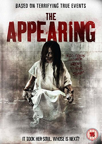 DVD cover showing a girl in a white gown shackled to a chair.