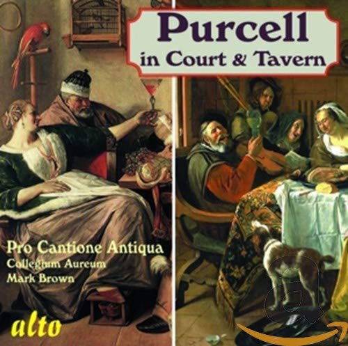 CD cover for Purcell's "In Court And Tavern" featuring 17th-century paintings.