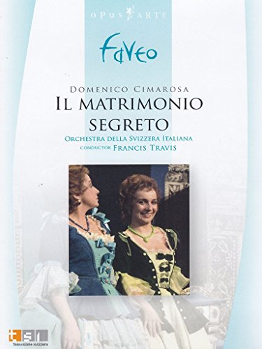DVD cover for Cimarosa’s *Il Matrimonio Segreto* opera, featuring performers.