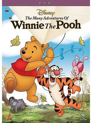 DVD cover featuring Winnie the Pooh, Piglet, Tigger, and Eeyore.