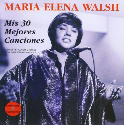 CD cover featuring Maria Elena Walsh singing into a microphone.