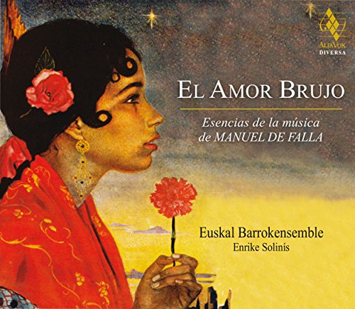 CD cover: woman in red shawl holding a flower, artwork by Solinis.